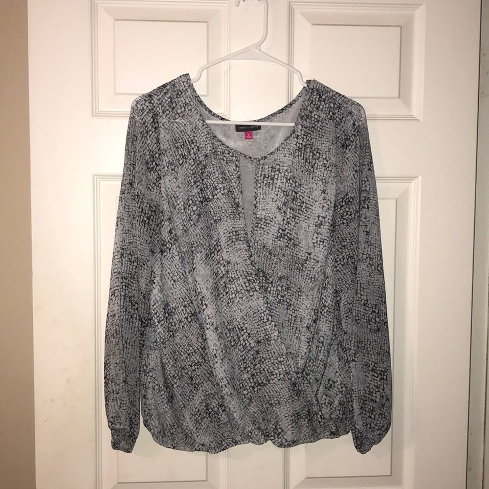 Vince Camuto large drapped front top